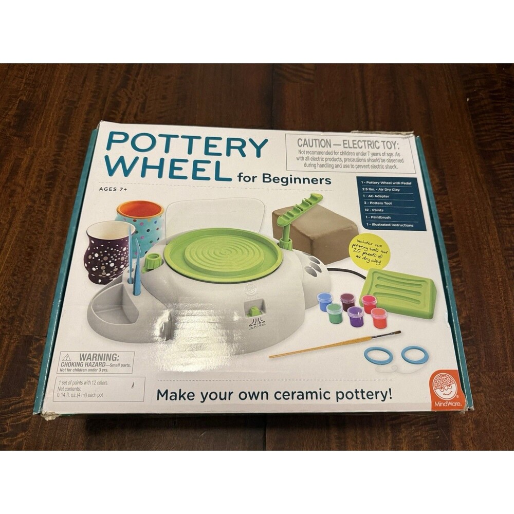 MindWare Pottery Wheel For Beginners-Used Clay